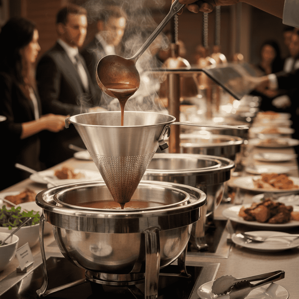 Colador Chino De Acero Inoxidable Bar Kitchen