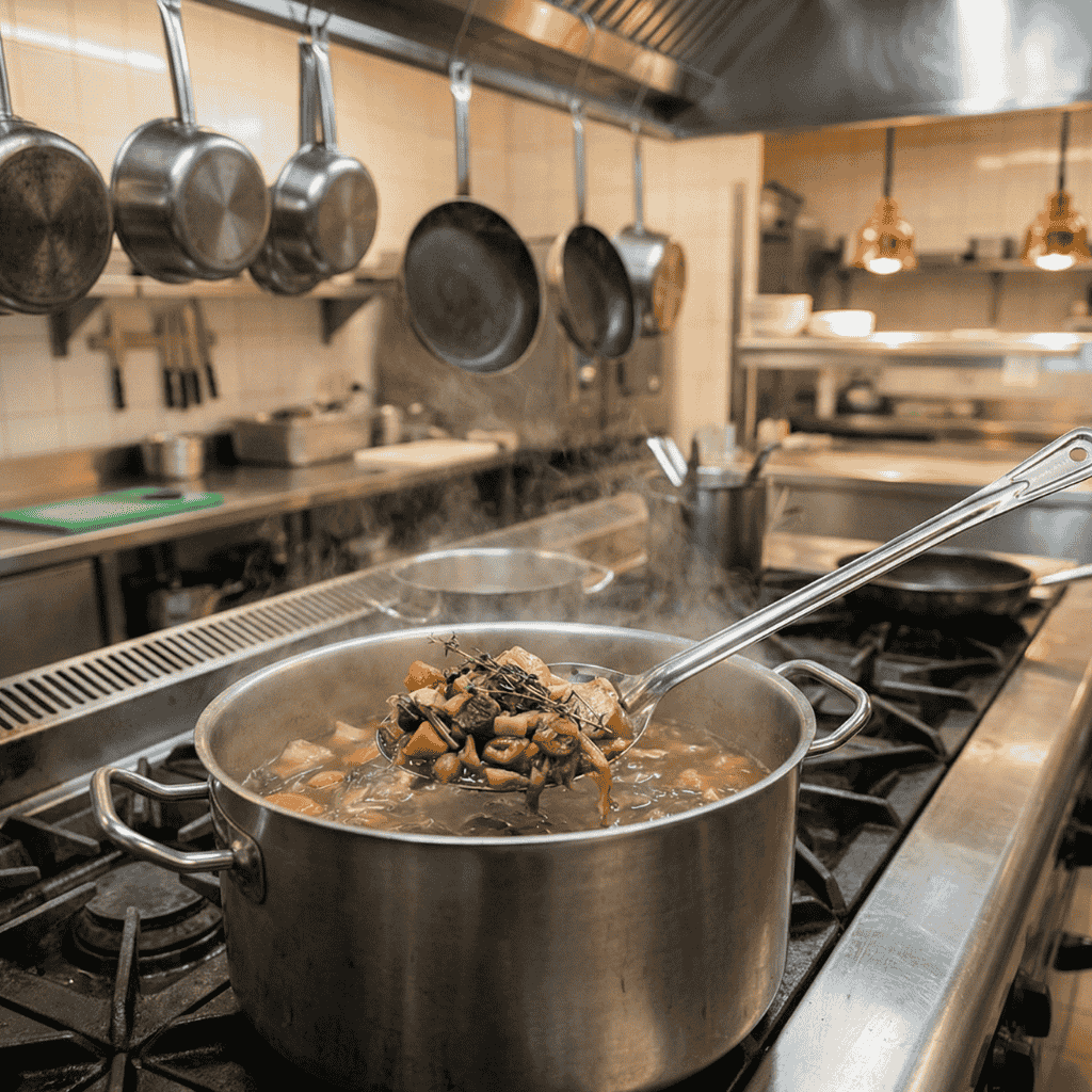 Cuchara De Servir Perforada De Acero Inoxidable 38 Cm Bar Kitchen