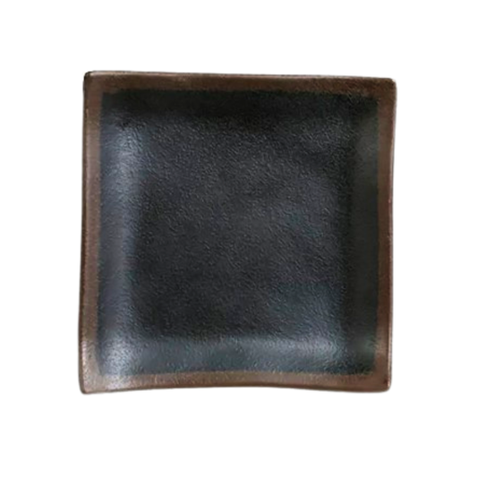 Plato Cuadrado Rustic 14 X 14 Cm Bar Melamine