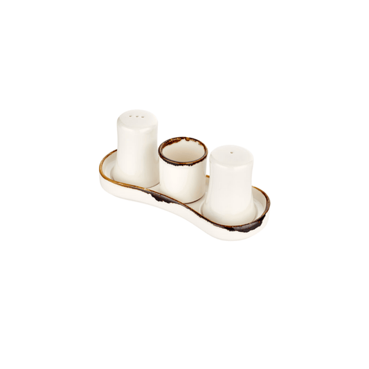 Set De Salero, Pimentero Y Pocillo Harmony By Bone