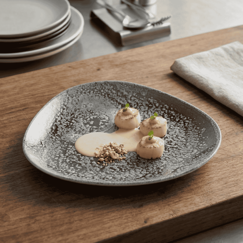 Plato Poliforma Island Onix 26 X 22,5 Cm By Bone