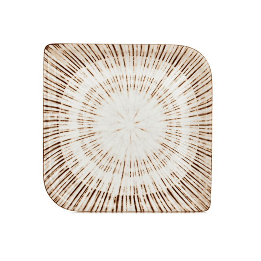 Plato Cuadrado Legna 27,5 Cm By Bone