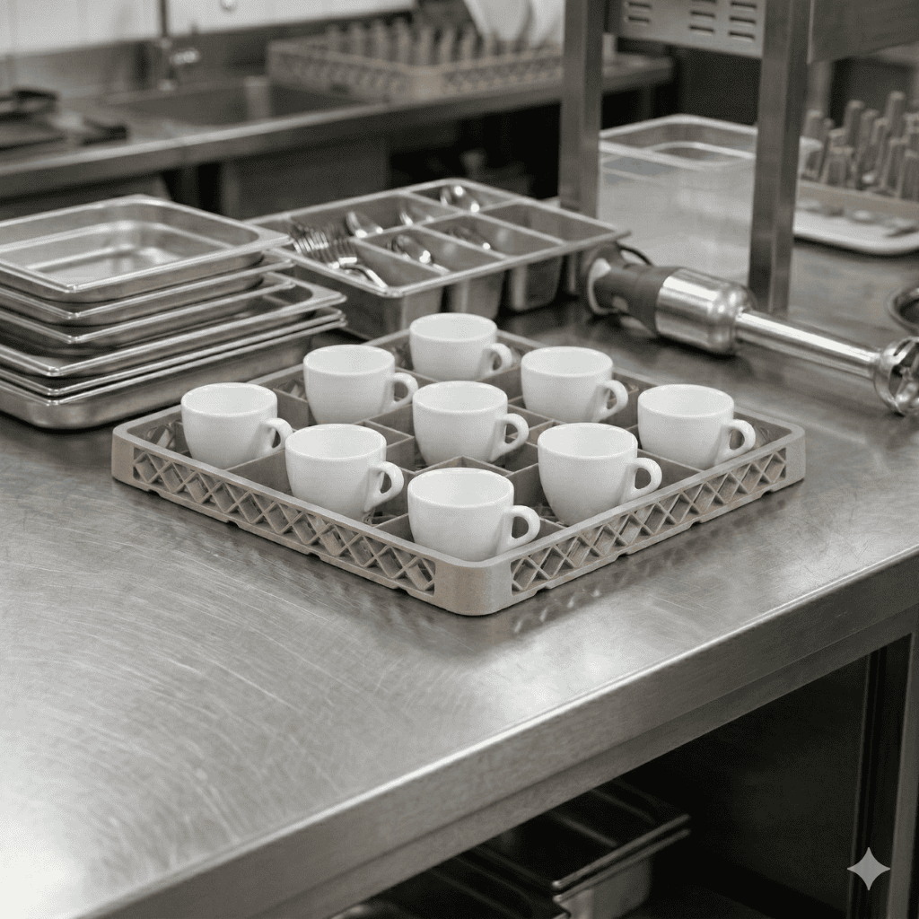 Canasto Lavavajillas Traex Rack Extension 9 Compartimientos Vollrath