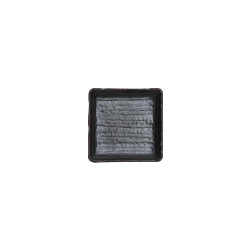 Plato Cuadrado Rustic 18 X 18 Cm Bar Melamine