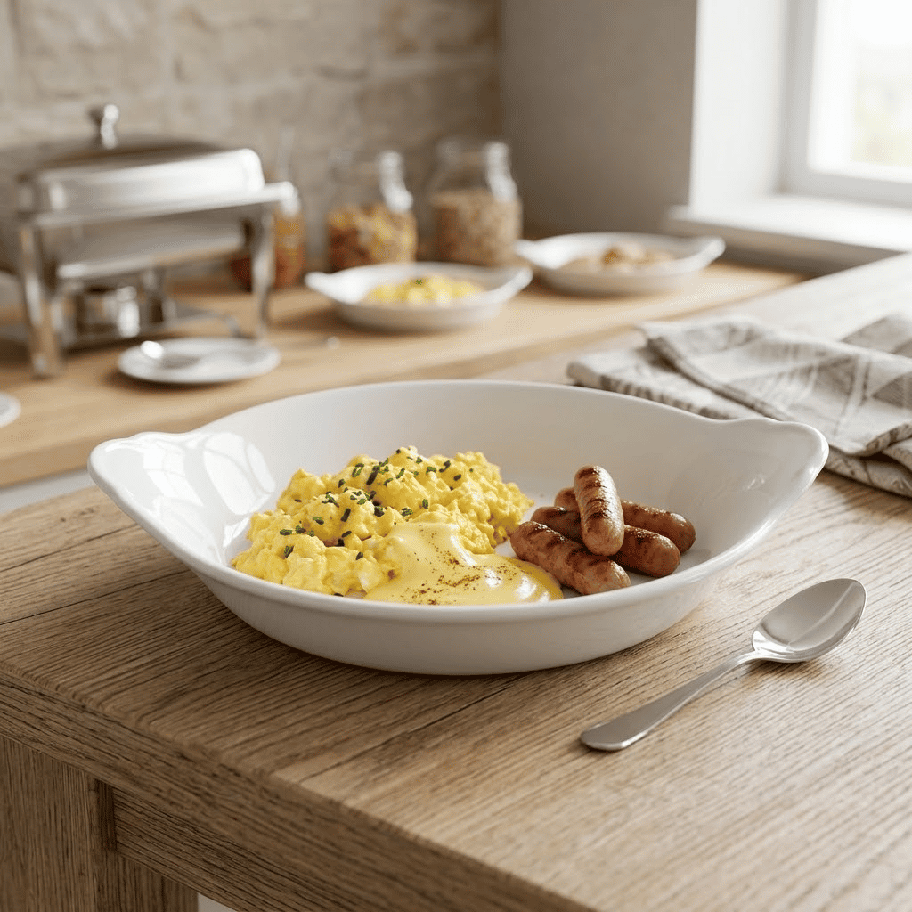 Plato Redondo Con Orejas Simplicity 20 Cm Steelite