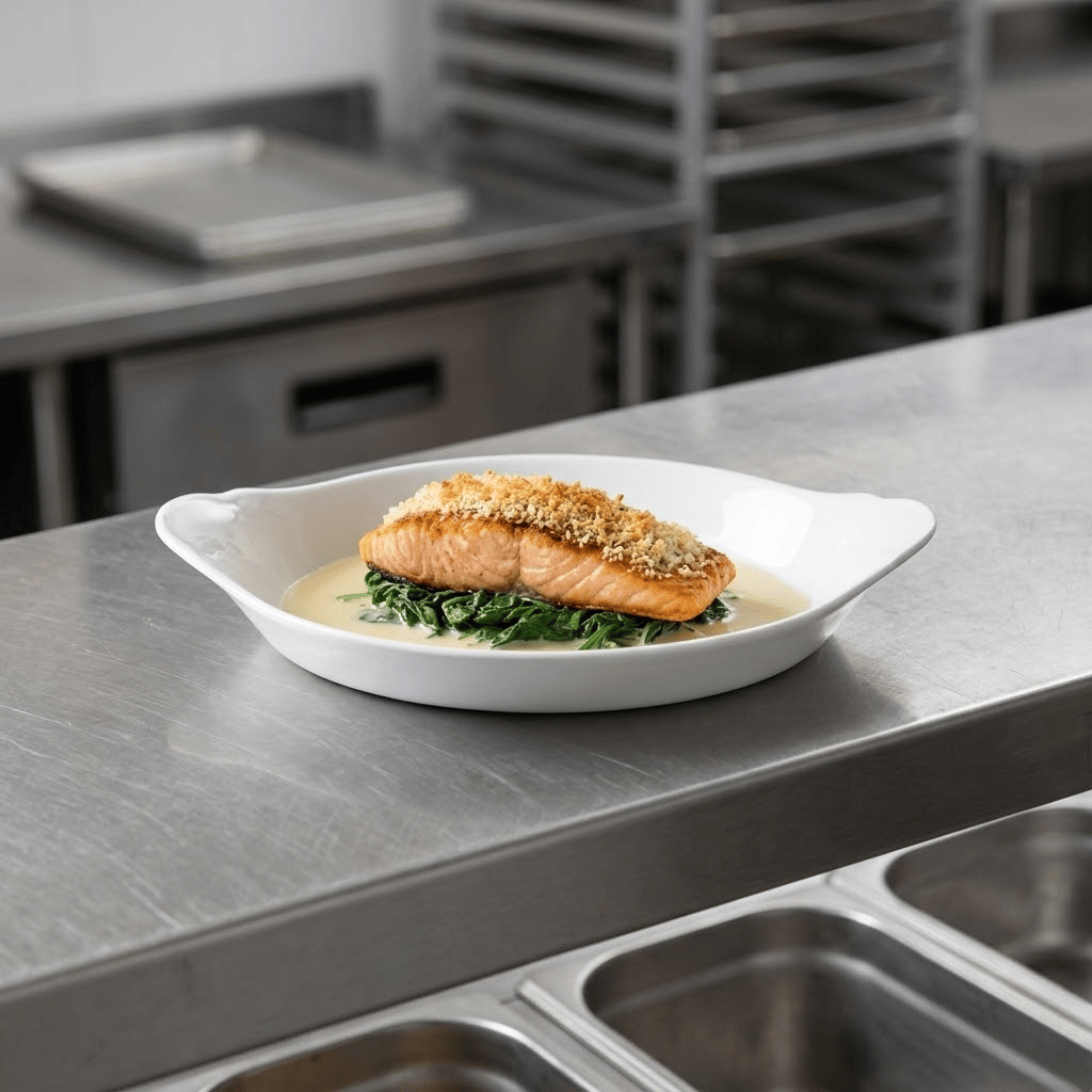 Plato Ovalado Con Orejas Simplicity 20 Cm Steelite