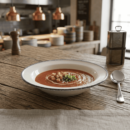Plato De Sopa Blue Dapple 21,5 Cm Steelite
