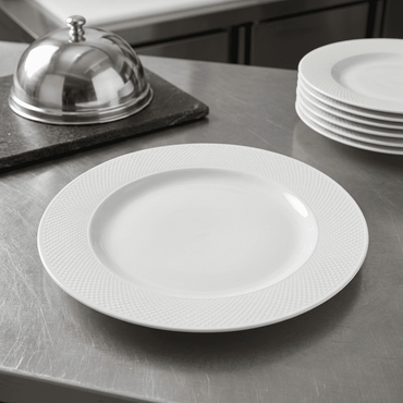 Plato Con Ala Perla 32,1 Cm Vista Alegre