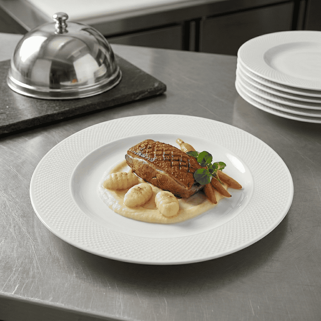 Plato Con Ala Perla 32,1 Cm Vista Alegre