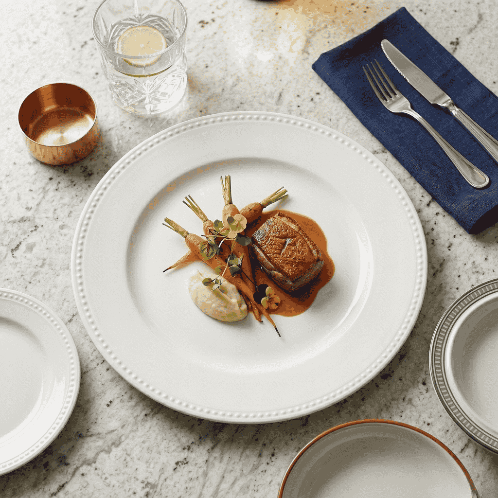 Plato Con Ala Perla 29,6 Cm Vista Alegre