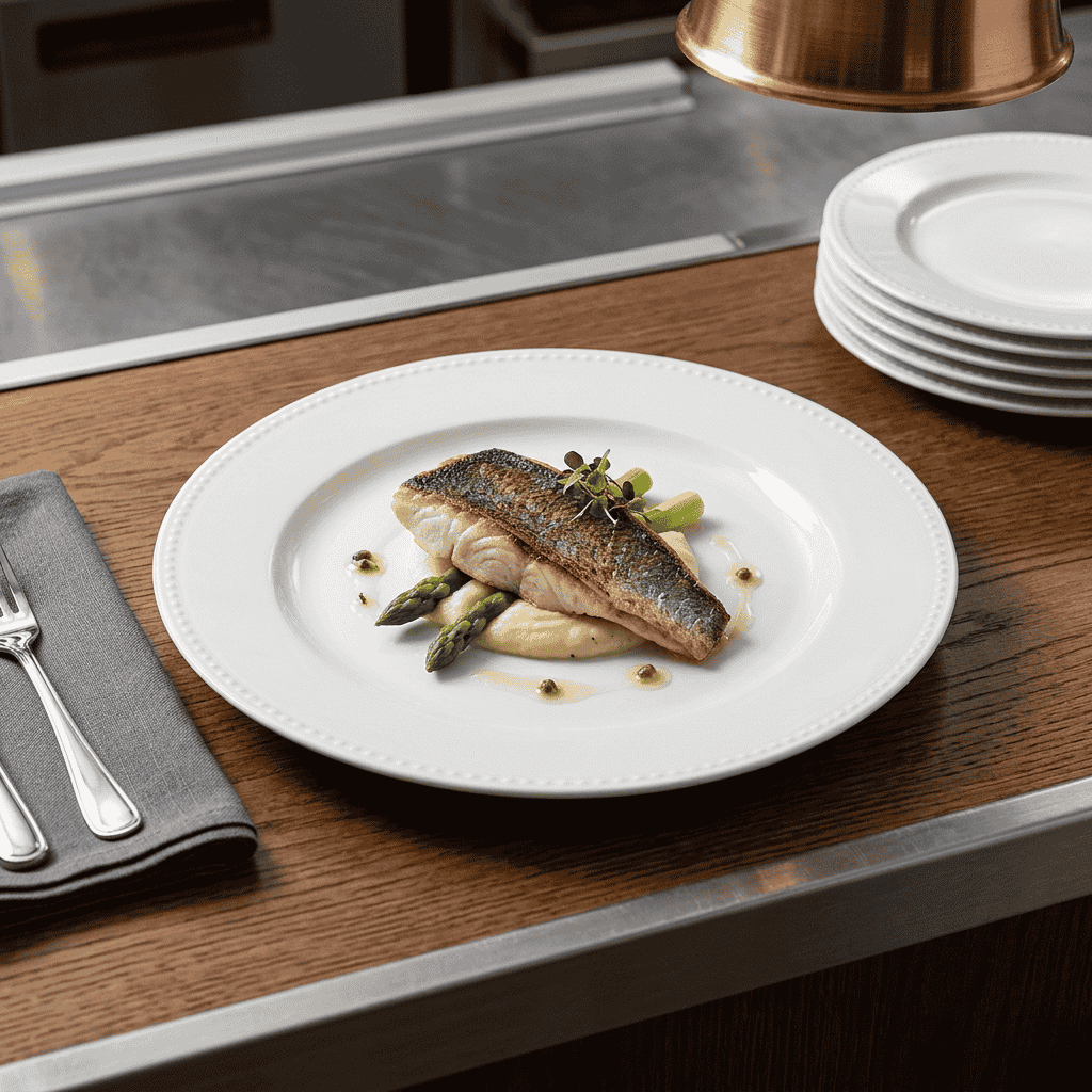 Plato Con Ala Perla 26,6 Cm Vista Alegre