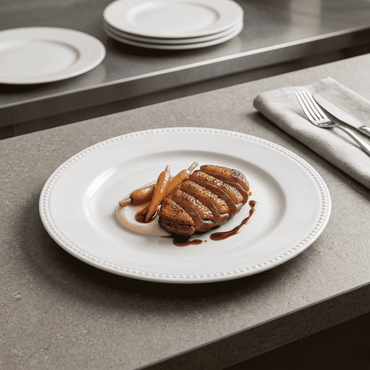 Plato Con Ala Perla 24,9 Cm Vista Alegre