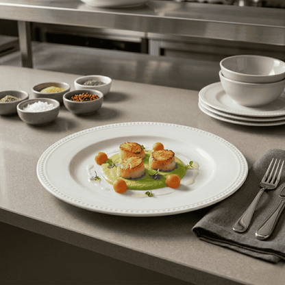 Plato Con Ala Perla 24,9 Cm Vista Alegre