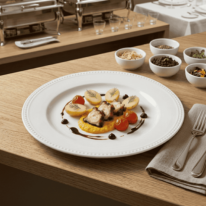 Plato Con Ala Perla 24,9 Cm Vista Alegre
