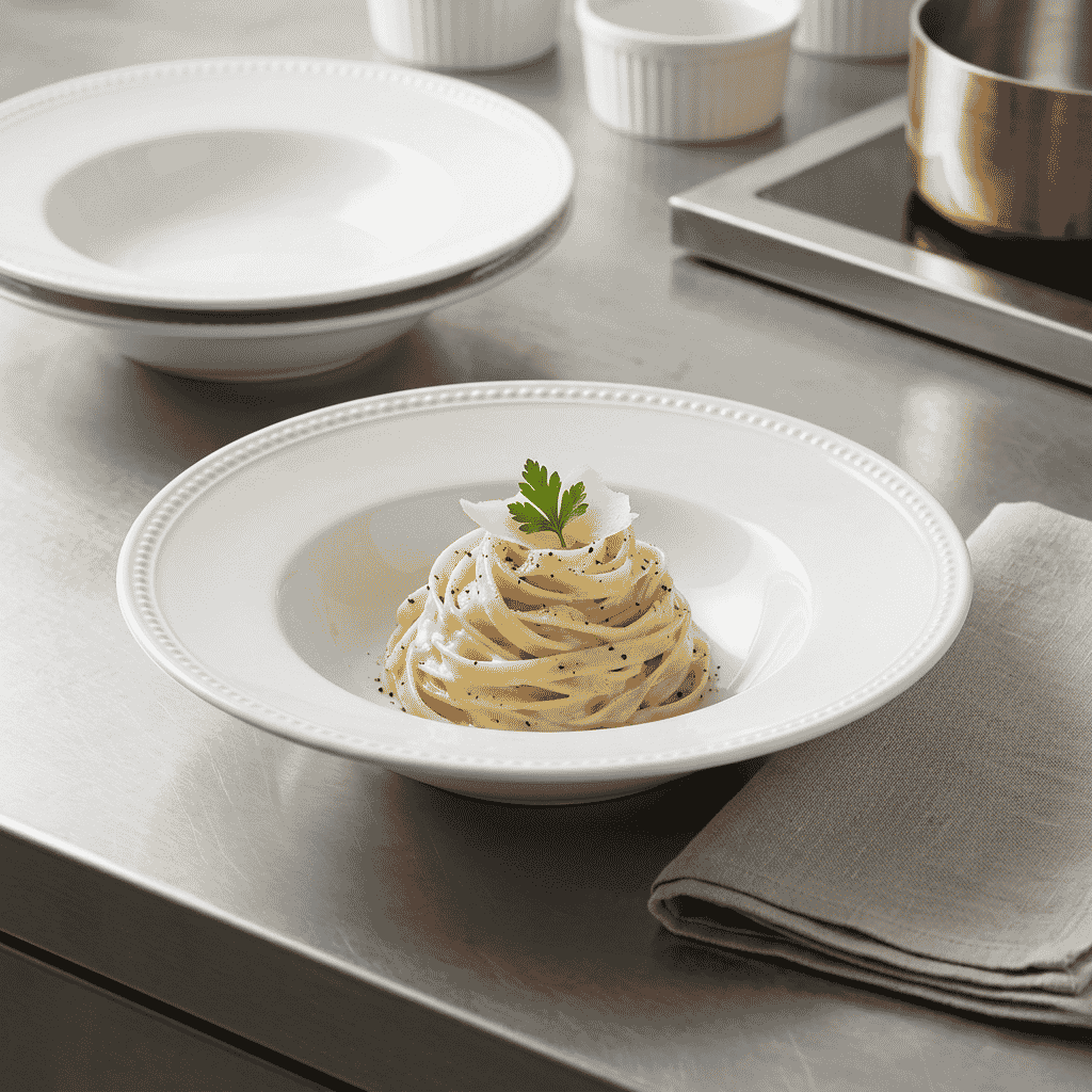 Plato De Pasta Perla 24,4 Cm Vista Alegre