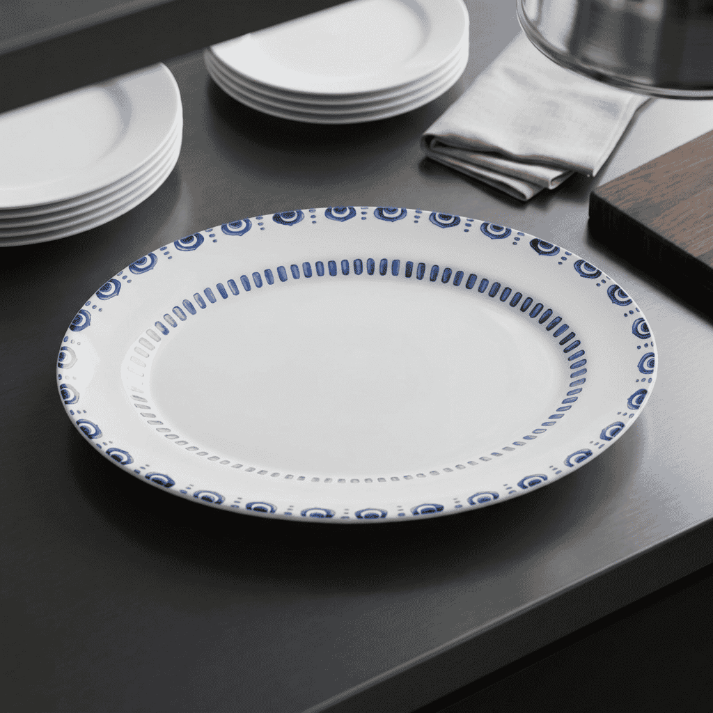 Fuente Oval Azure Lux 36 X 27 Cm Vista Alegre