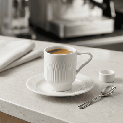 Taza De Cafe Con Plato Utopia 94 Ml Vista Alegre