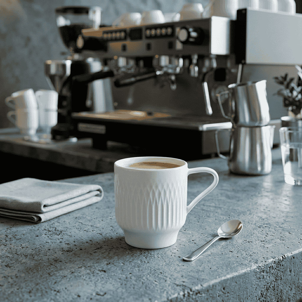 Taza De Cafe Con Plato Utopia 94 Ml Vista Alegre