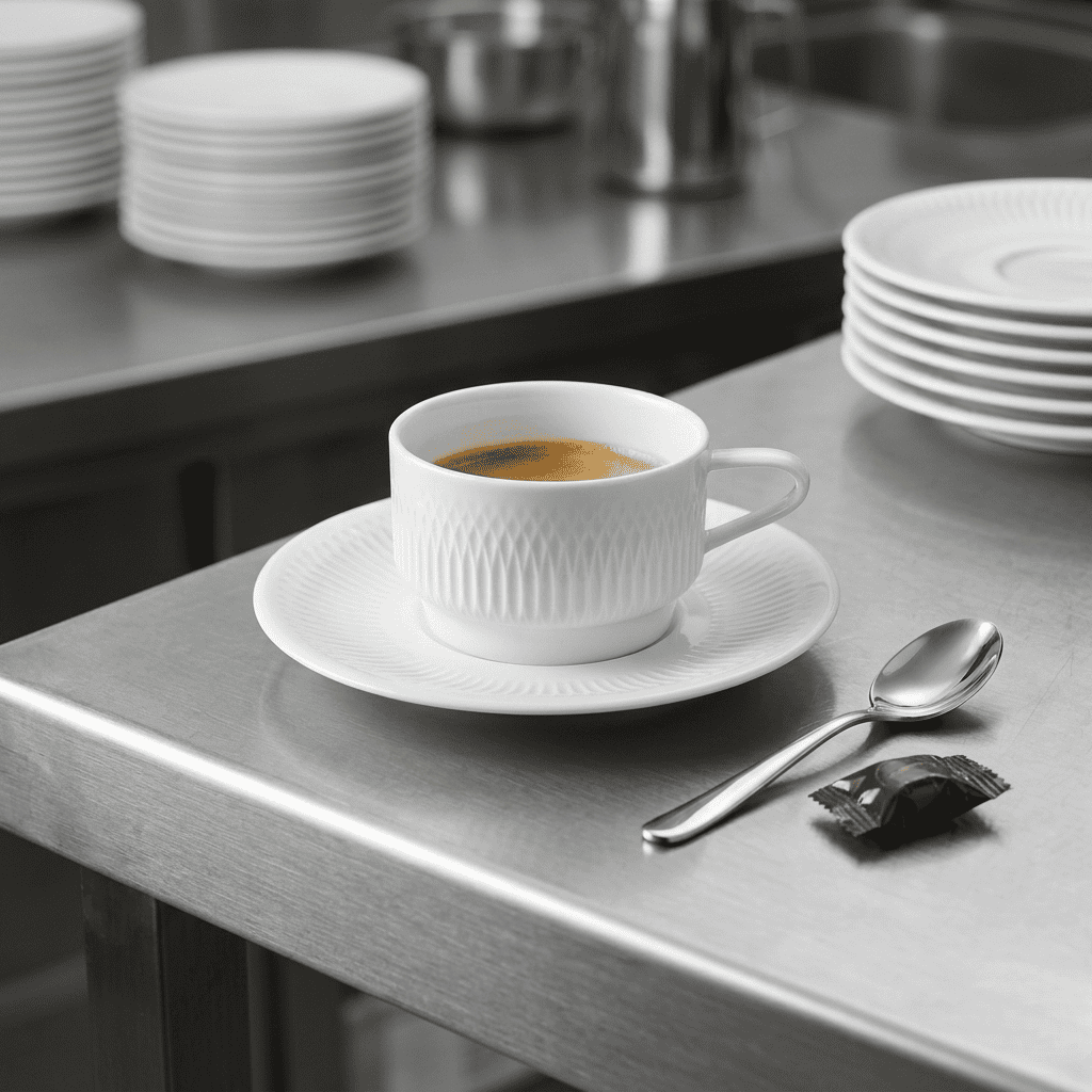 Taza De Cafe Con Plato Utopia 220 Ml Vista Alegre