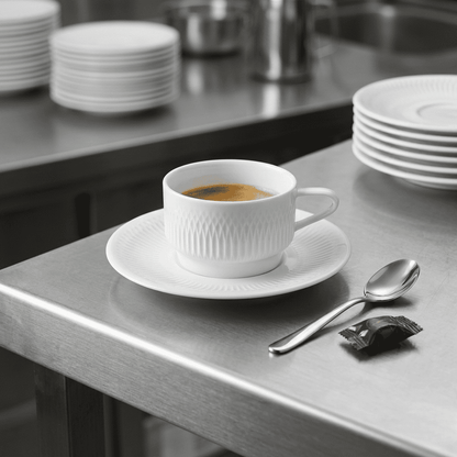 Taza De Cafe Con Plato Utopia 220 Ml Vista Alegre