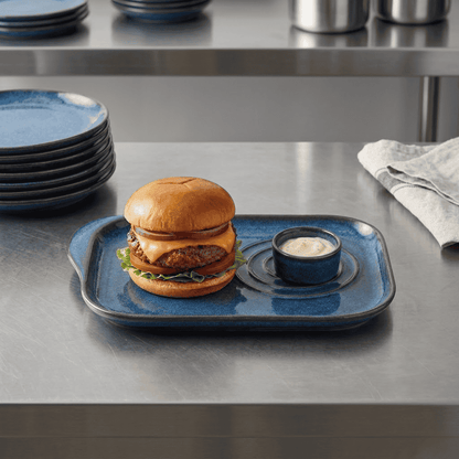 Plato De Hamburguesa Stoneware 31,5 X 22,5 Cm Vista Alegre