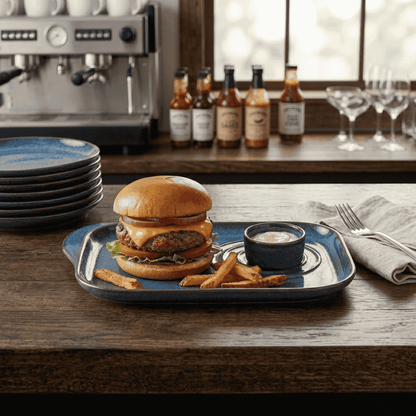 Plato De Hamburguesa Stoneware 31,5 X 22,5 Cm Vista Alegre