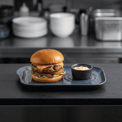 Plato De Hamburguesa Stoneware 31,5 X 22,5 Cm Vista Alegre