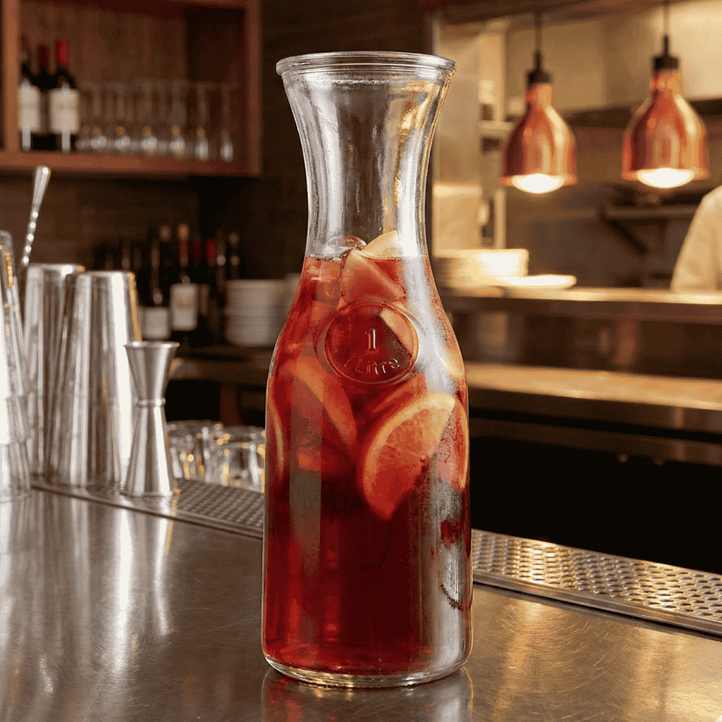 Jarra Decantadora De Cocktail Carafes 1172 Ml  X 12 Unidades Crisa