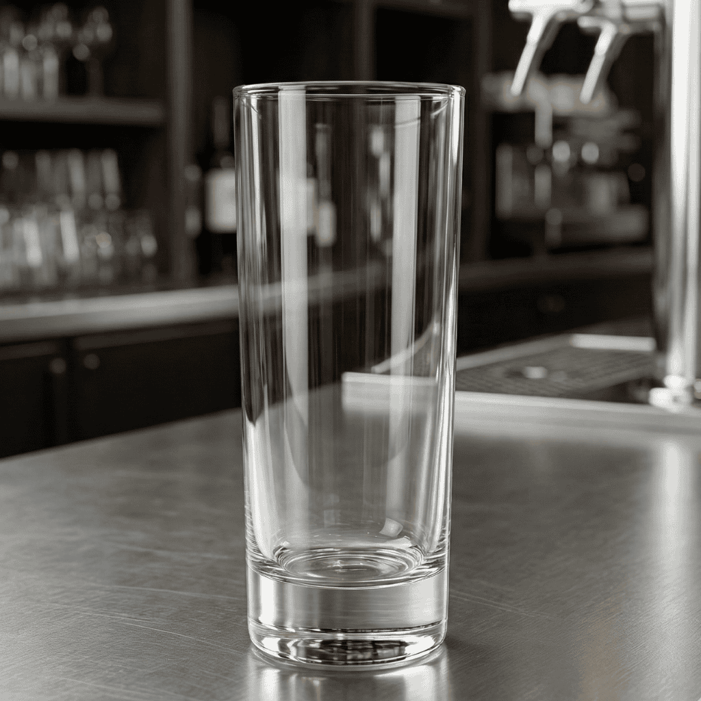 Vaso Trago Largo Fondo Grueso 346 Ml  X 12 Unidades Crisa