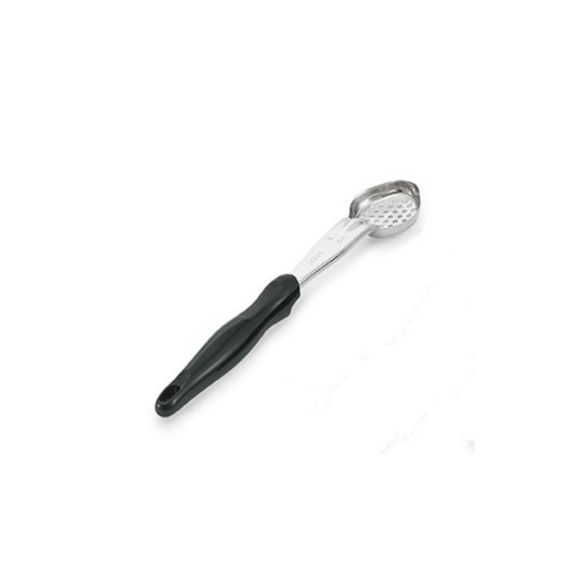 Cuchara Oval Perforada Negra 30 Ml Vollrath