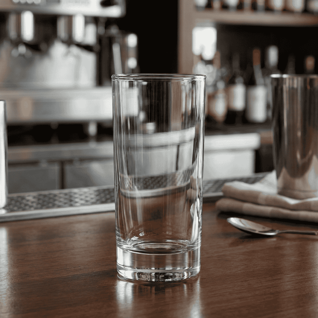 Vaso High Ball Fondo Grueso 361 Ml  X 12 Unidades Crisa