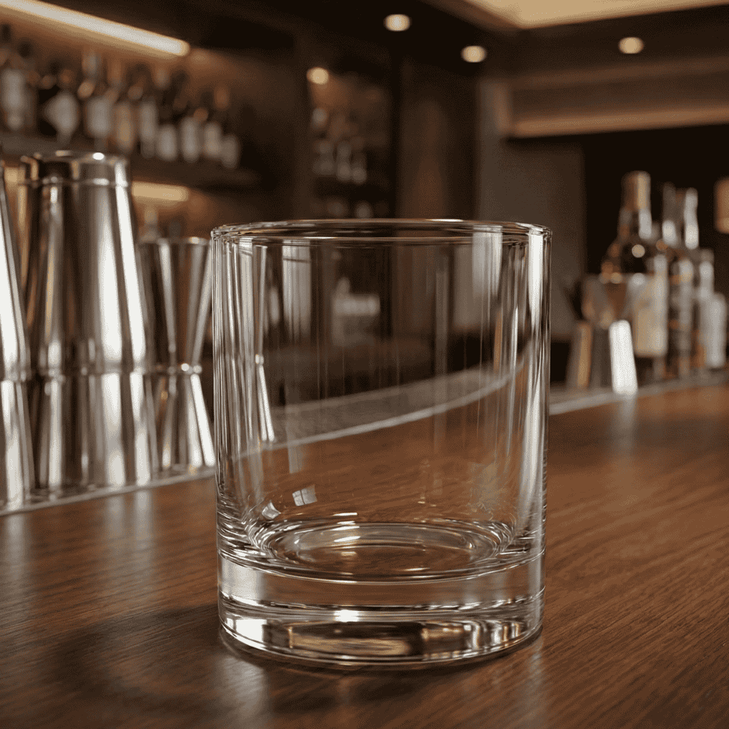 Vaso Whisky Fondo Grueso 328 Ml  X 24 Unidades Crisa