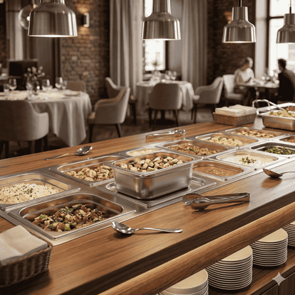 Fuente De Acero Inoxidable Stanless 1/9 Pan 17,6 X 10,8 Cm Vollrath