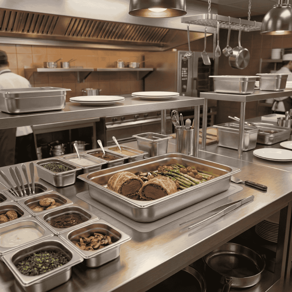 Fuente De Acero Inoxidable 2/1 Pan Vollrath