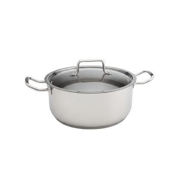 Cacerola Triple Fondo Con Asas De Acero Inoxidable Bar Kitchen