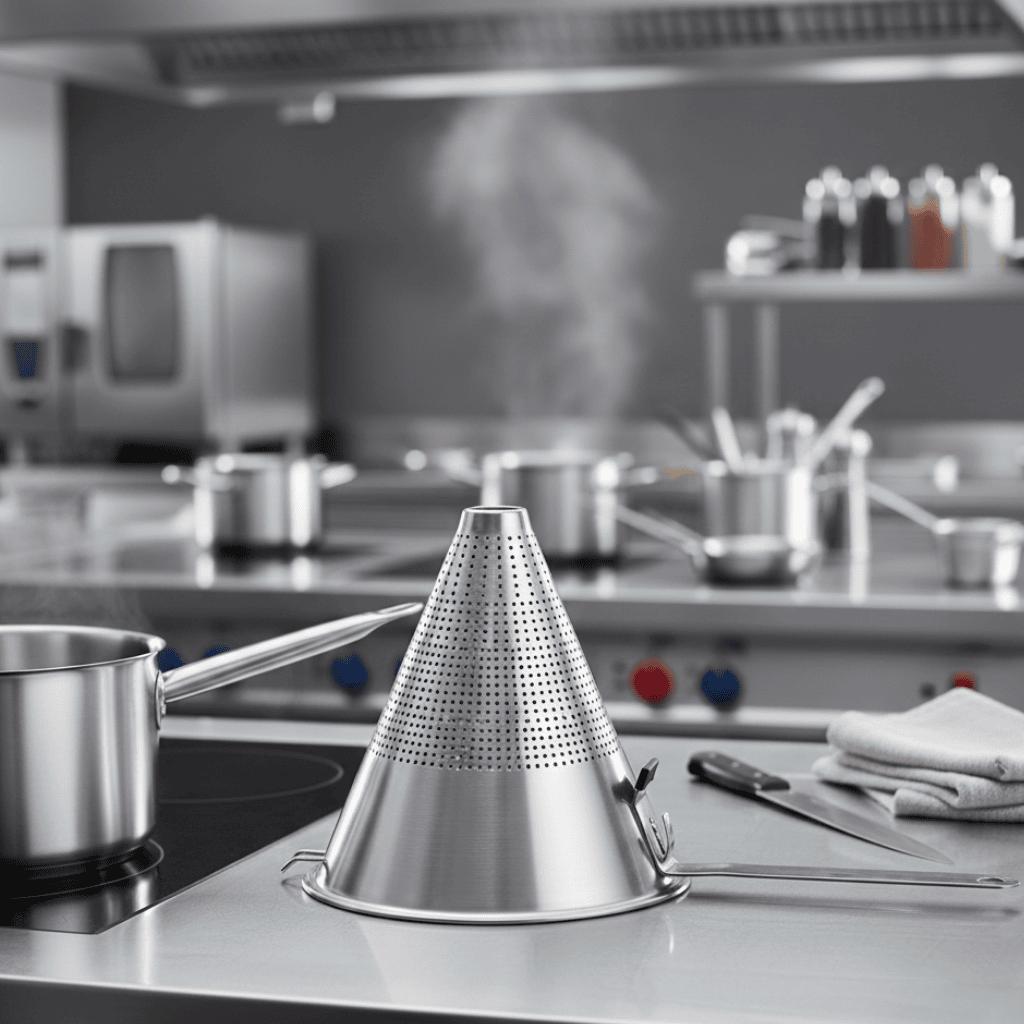 Colador Chino De Acero Inoxidable Bar Kitchen