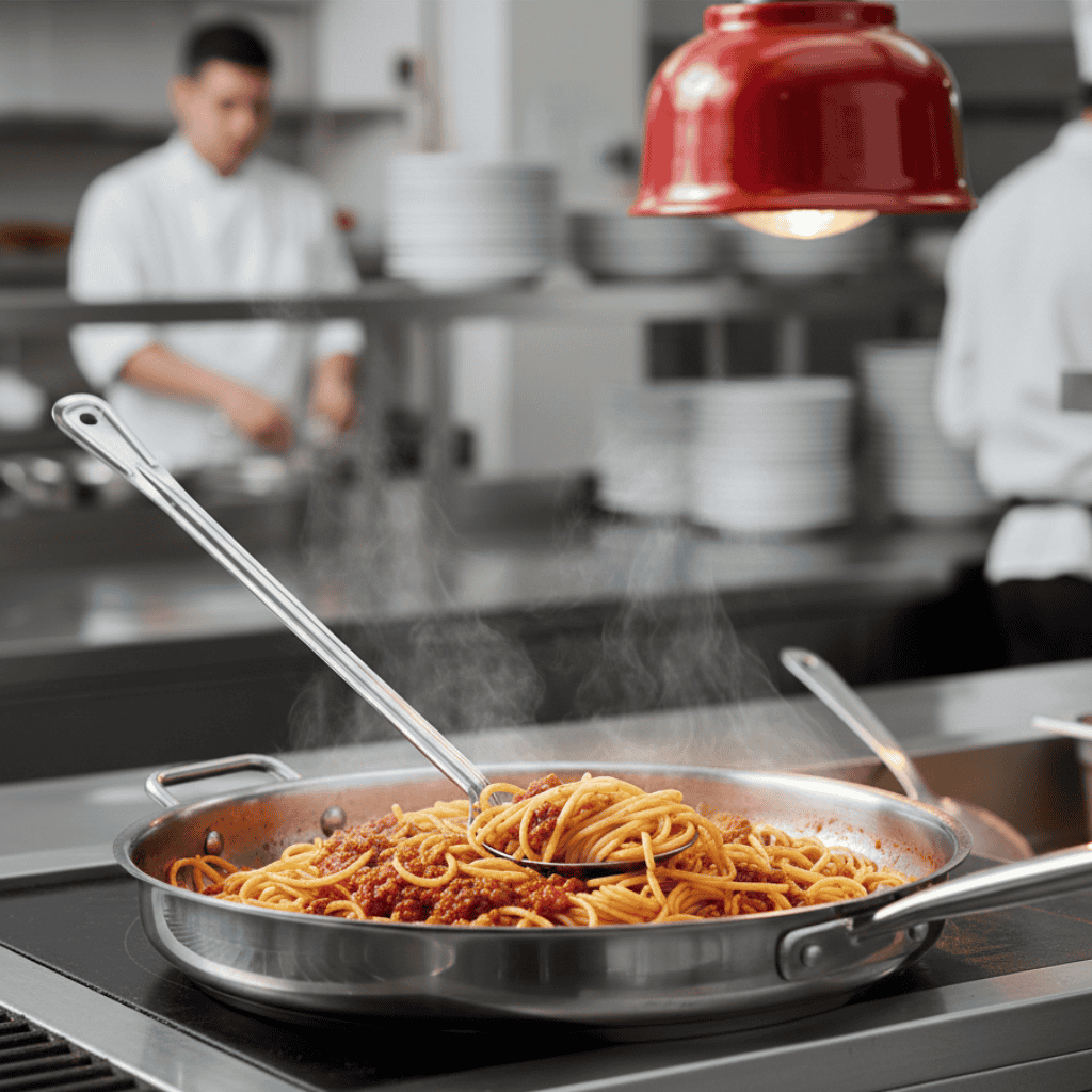 Cuchara De Servir Lisa De Acero Inoxidable 38 Cm Bar Kitchen