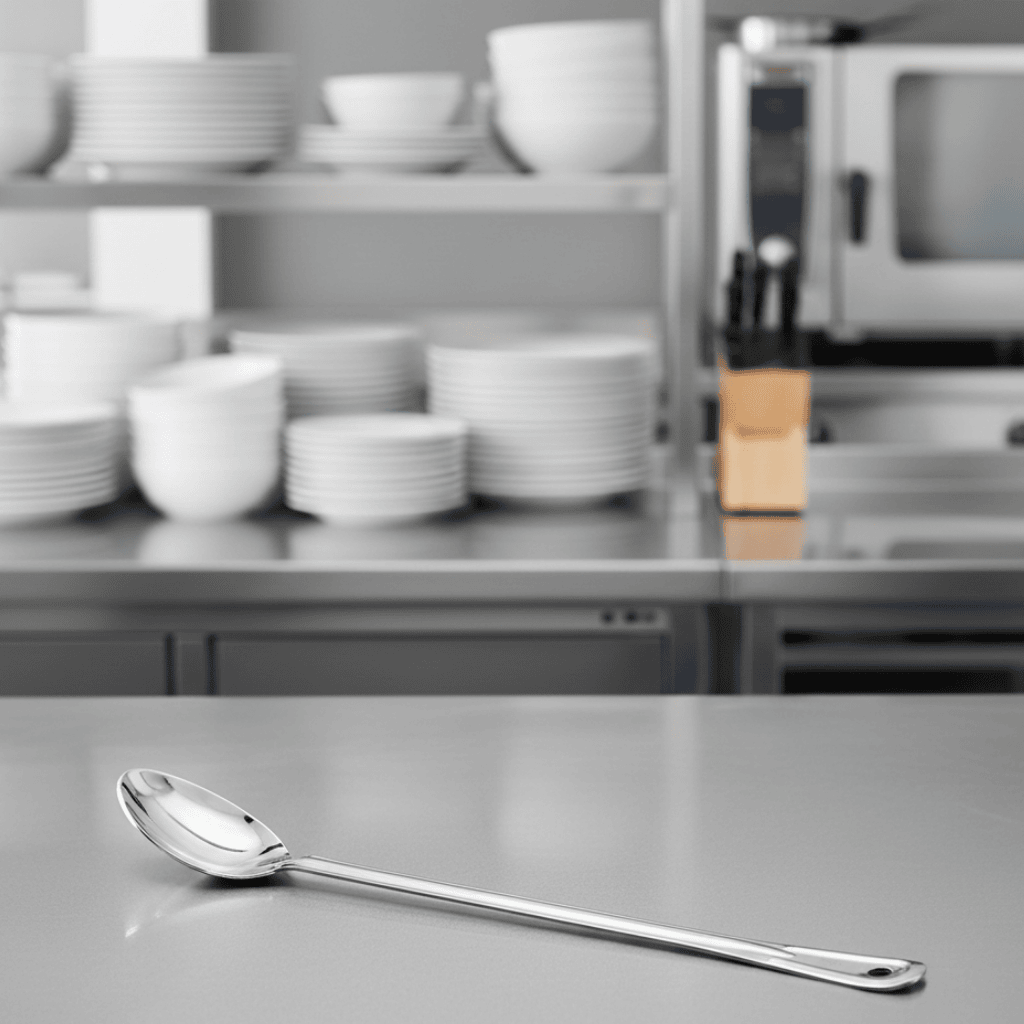 Cuchara De Servir Lisa De Acero Inoxidable 38 Cm Bar Kitchen
