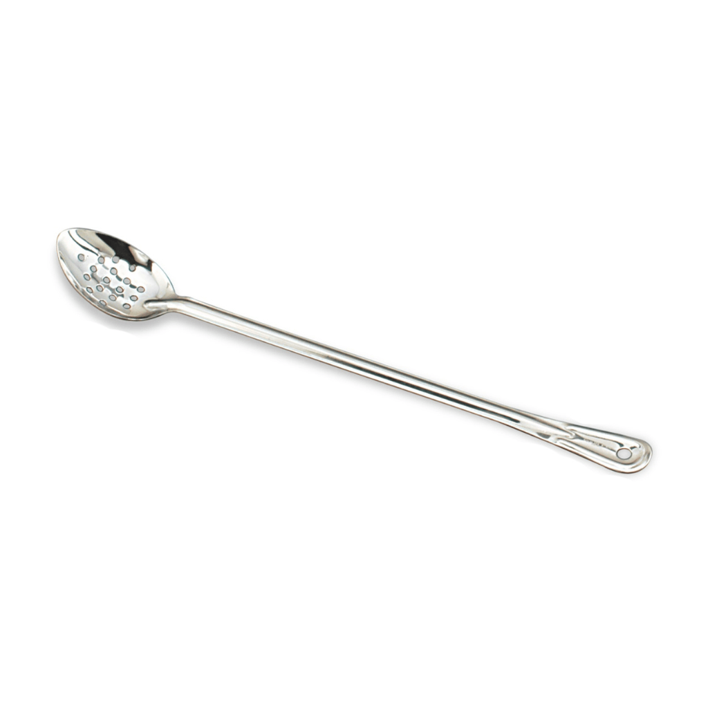 Cuchara De Servir Perforada De Acero Inoxidable 38 Cm Bar Kitchen