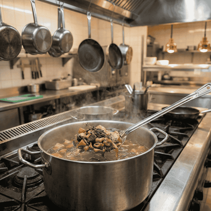 Cuchara De Servir Perforada De Acero Inoxidable 38 Cm Bar Kitchen