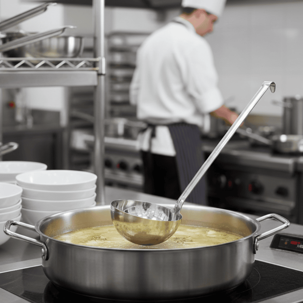 Cucharón Una Pieza De Acero Inoxidable Bar Kitchen