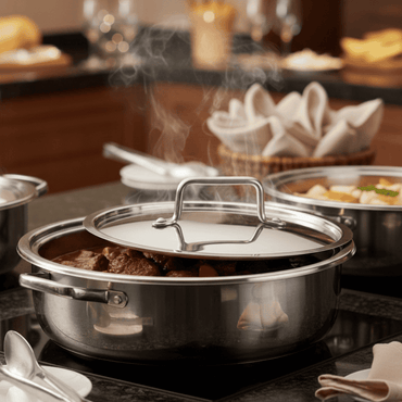 Bar Kitchen Tapa Para Cacerola De Acero Inoxidable 28 Cm