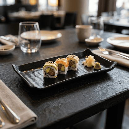 Bandeja Rectangular Rustic 28 X 15 Cm Bar Melamine