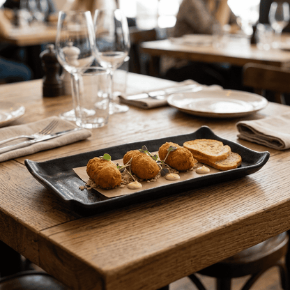 Bandeja Rectangular Rustic 28 X 15 Cm Bar Melamine