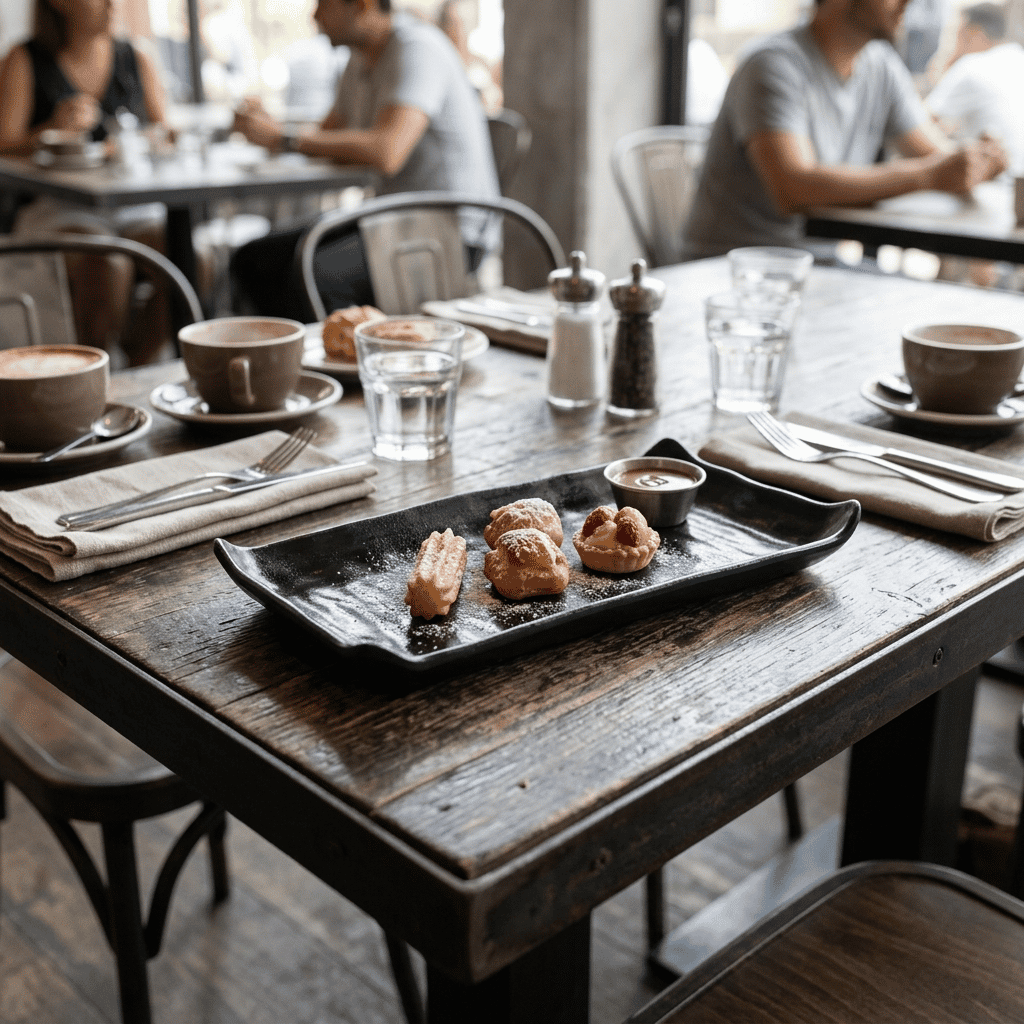 Bandeja Rectangular Rustic 28 X 15 Cm Bar Melamine