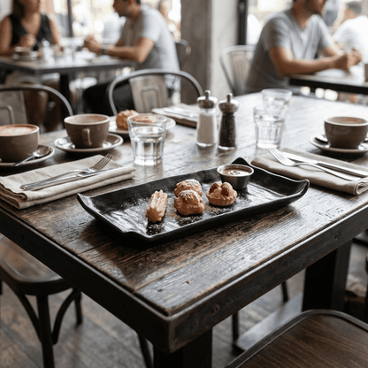 Bandeja Rectangular Rustic 28 X 15 Cm Bar Melamine