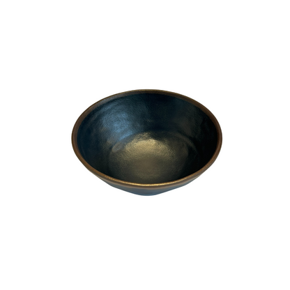 Bowl Negro Con Borde Café 21 Cm x 8.5 Cm Bar Melamine