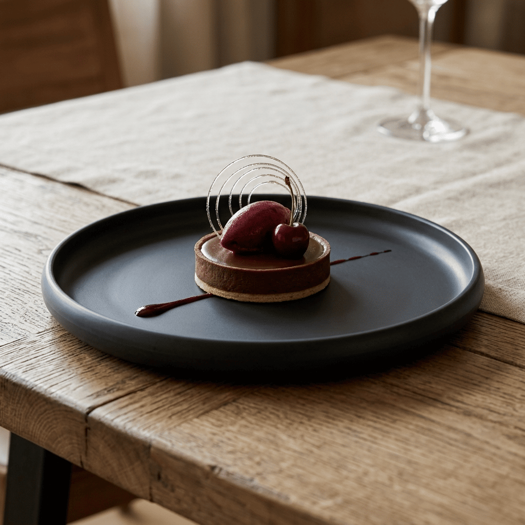 Plato De Postre Premium 22 X 2,5 Cm Bar Melamine