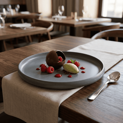 Plato De Postre Premium 22 X 2,5 Cm Bar Melamine
