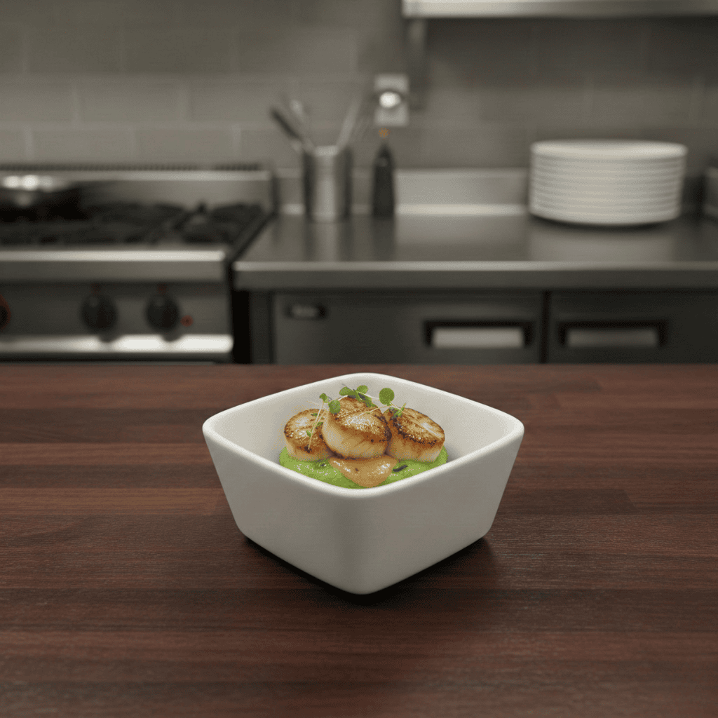 Bowl Cuadrado 8,5 X 8,5 Cm Bar Porcelain
